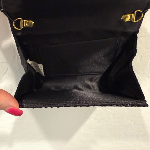 Black Sequined Evening Bag - Picture 6 of 6